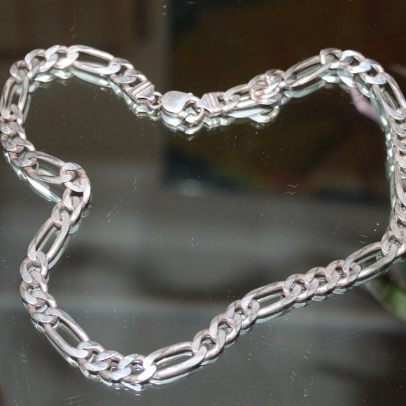 Solid Heavy 925 Sterling Silver Mariner Gucci Link Chain Necklace